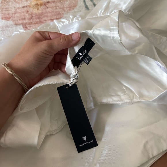 LULU’S Bubbly Love White Taffeta Corset Mini Dress - Picture 6 of 6